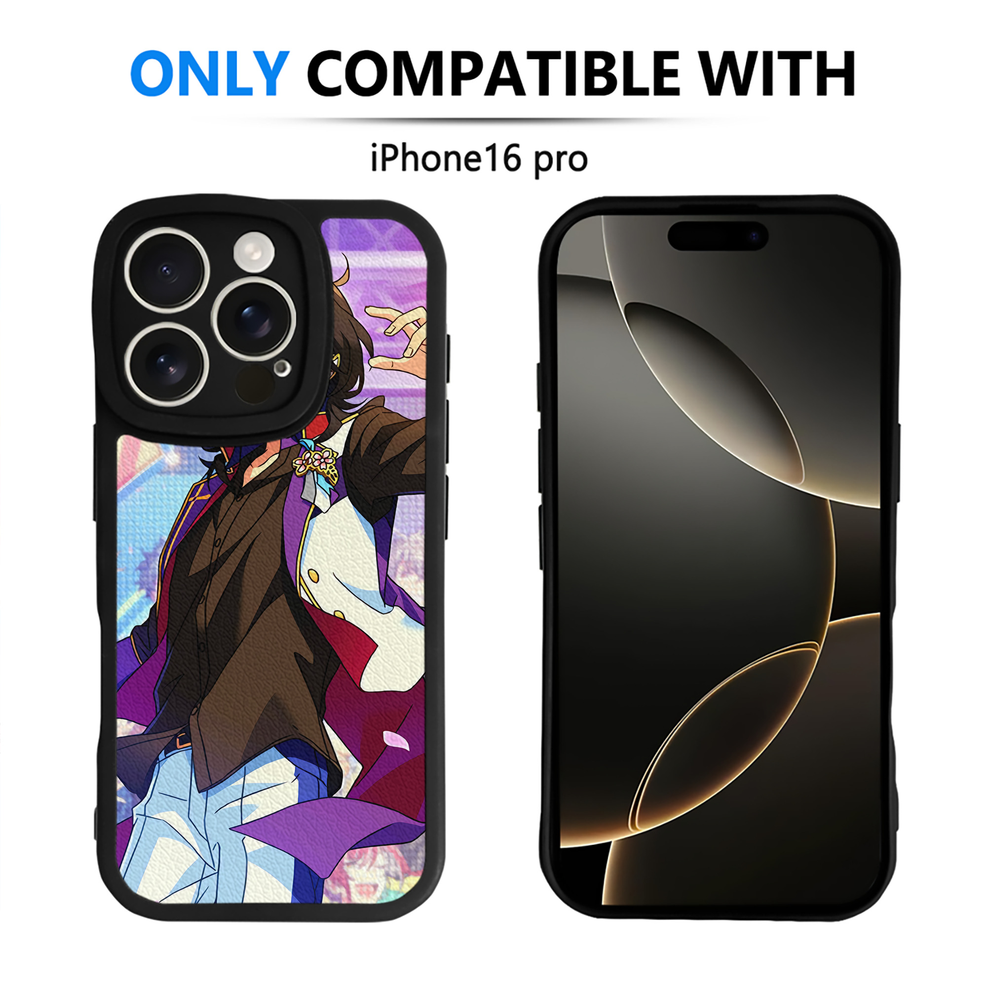 （画像用） あんさんぶるスターズ! Ensemble Stars 【iPhone 16シリーズ対応】シリコンスマホケース（レザー調） 材質：シリコン